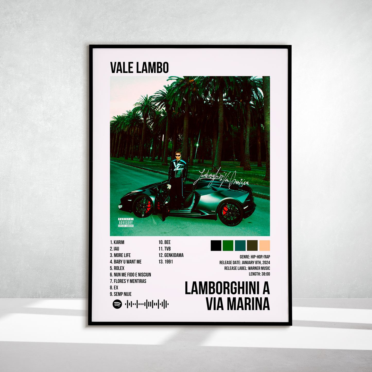 Lamborghini a Via Marina