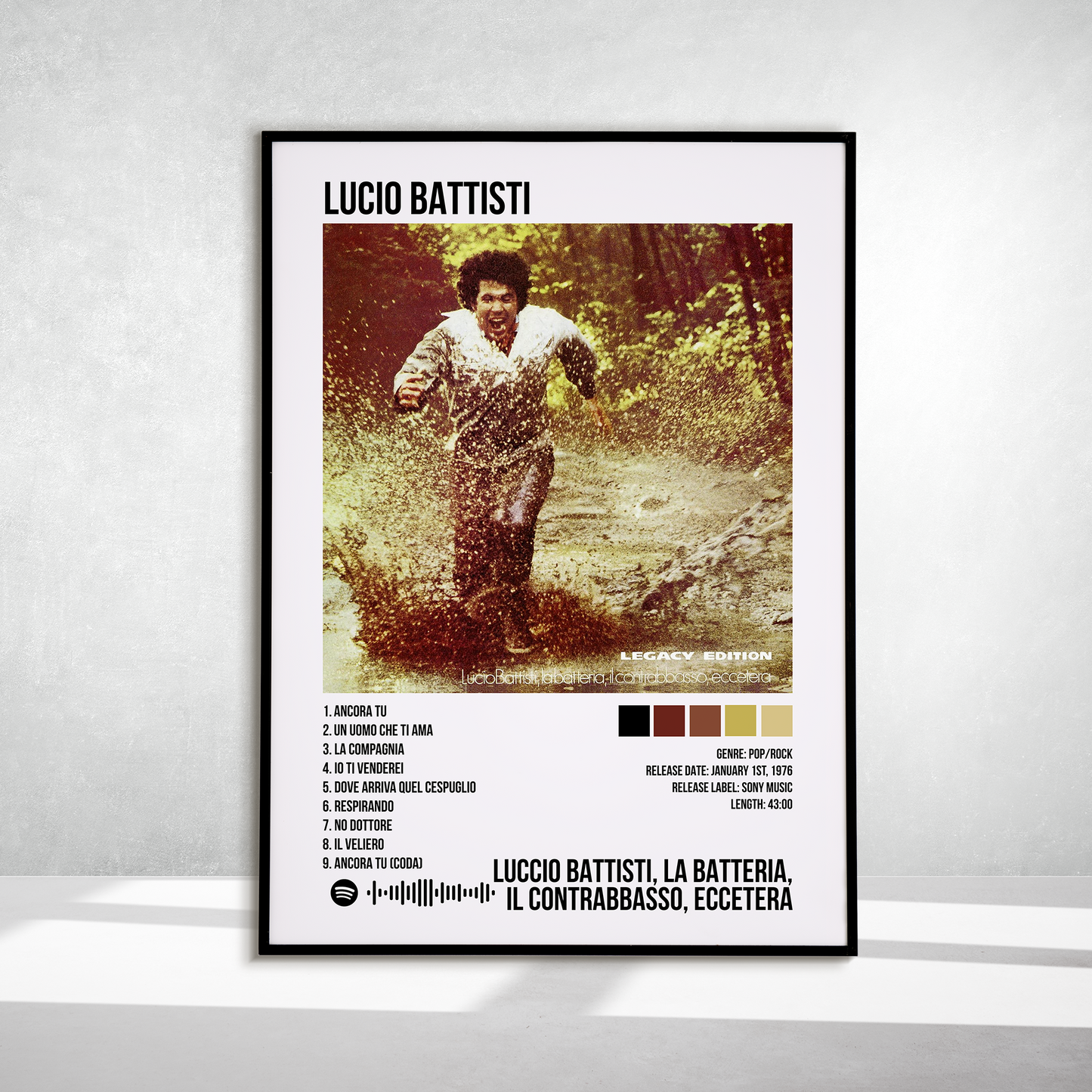 Lucio Battisti, la batteria, il contrabbasso, eccetera